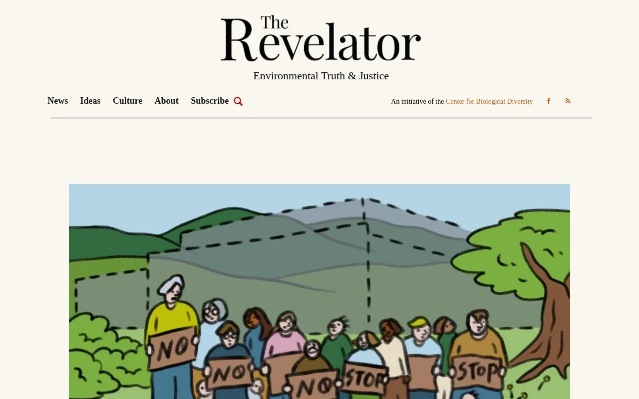 The Revelator homepage screenshot