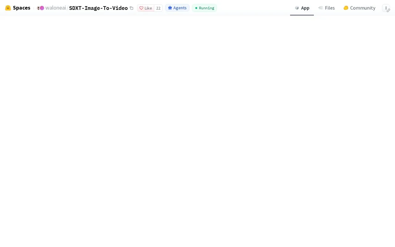 SDXT Image To Video homepage screenshot