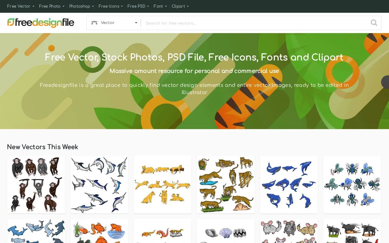 FreeDesignFile homepage screenshot