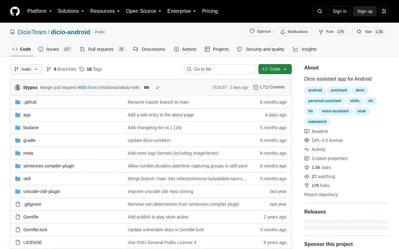 Dicio homepage screenshot