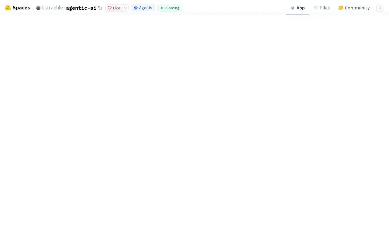 Agentic AI homepage screenshot