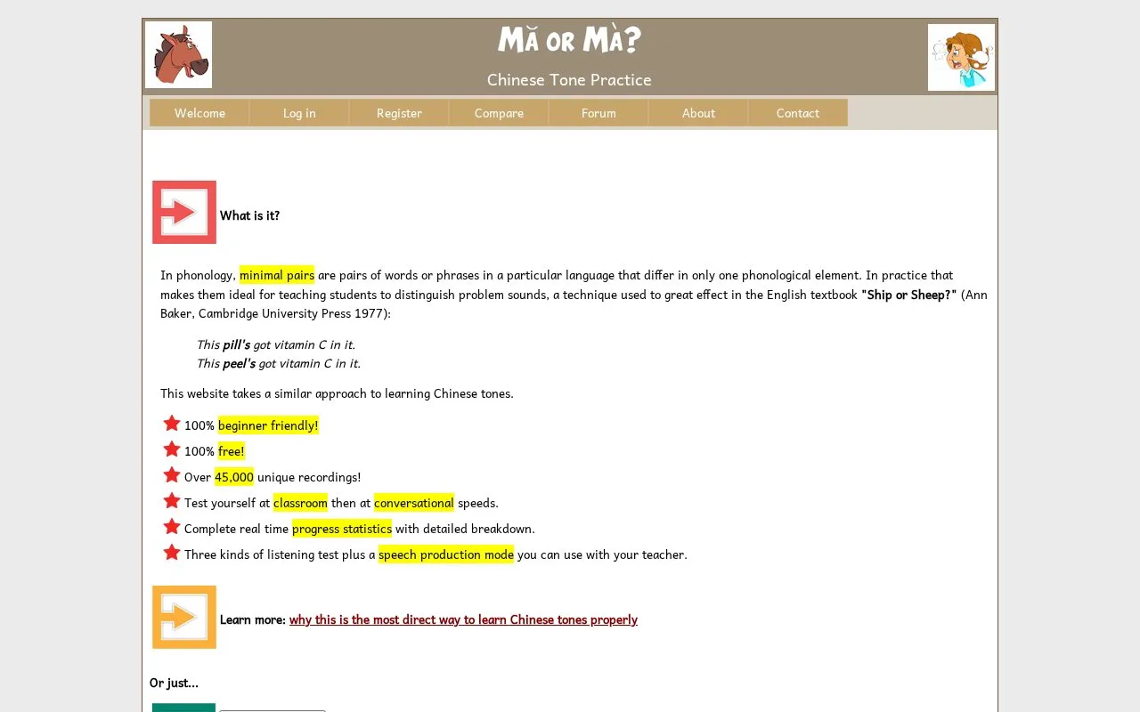 Maorma homepage screenshot