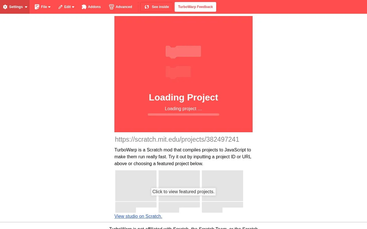 Flipnote Studio Scratch homepage screenshot