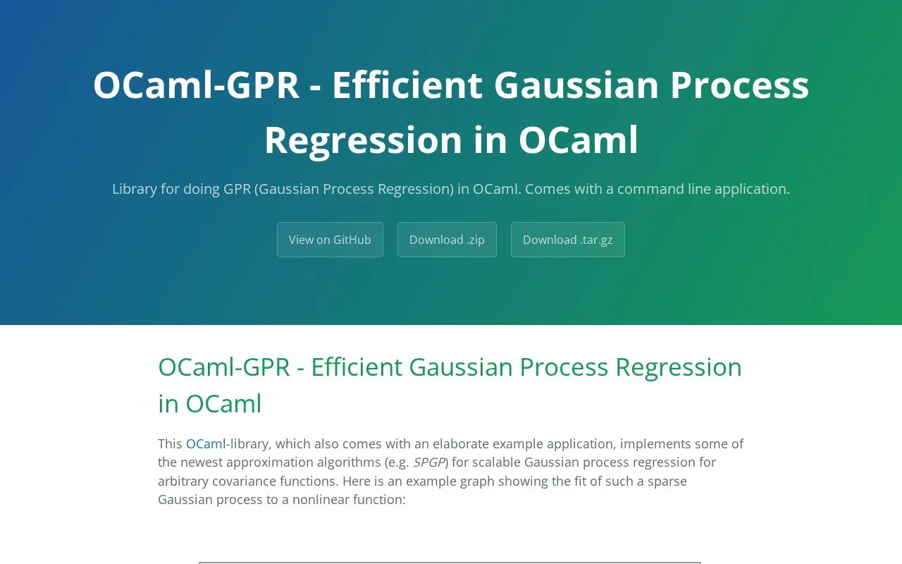 GPR homepage screenshot