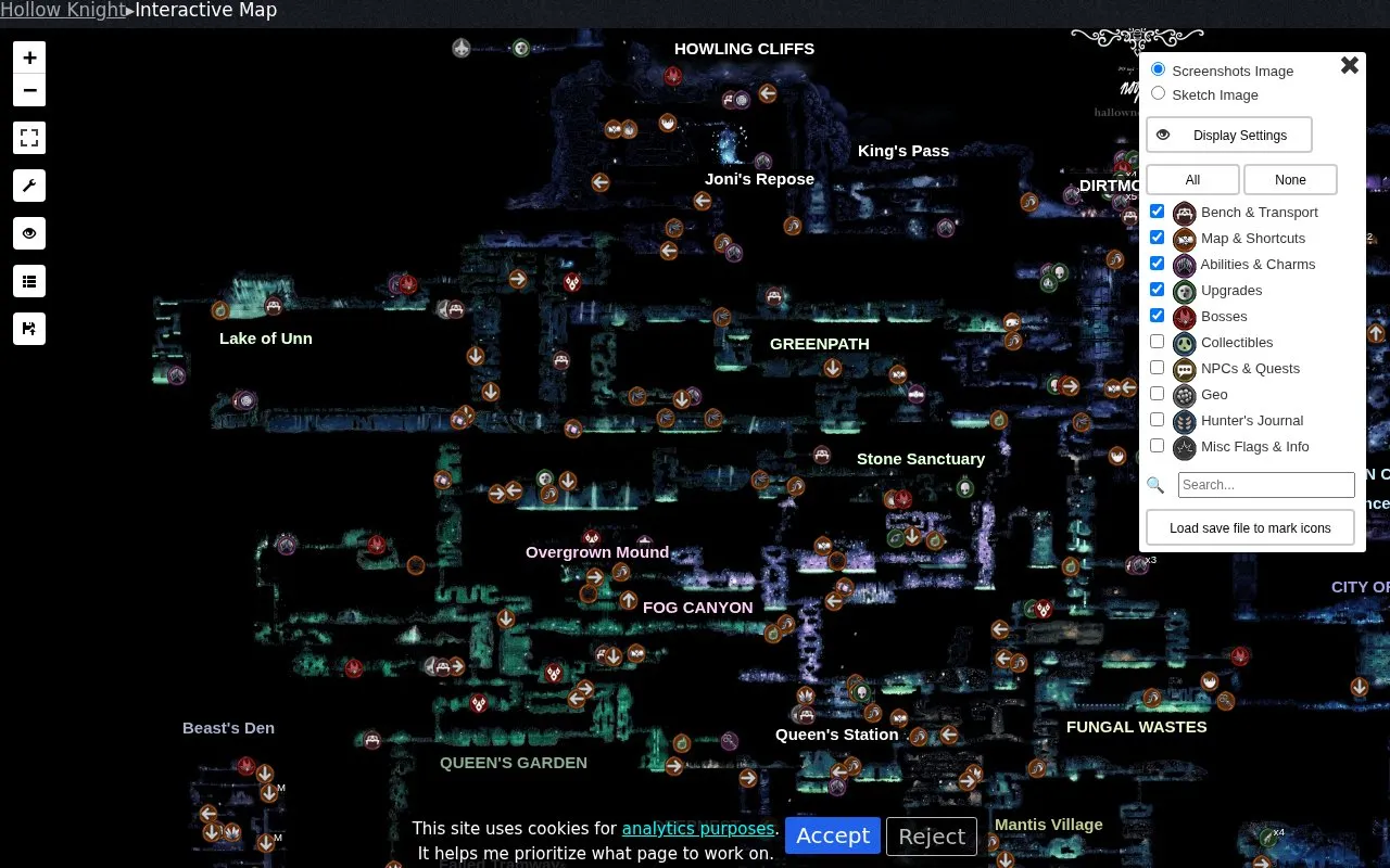 Interactive HN Map homepage screenshot