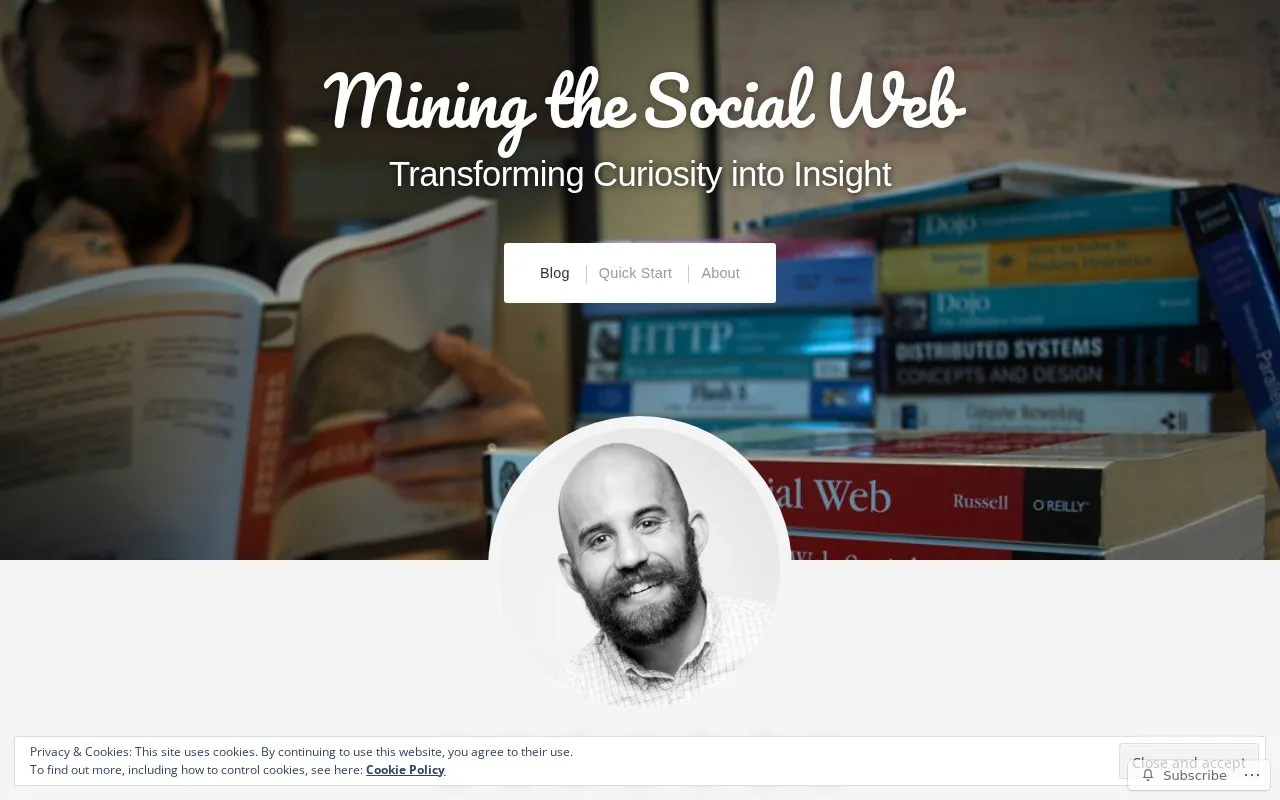 Matthew Russell homepage screenshot