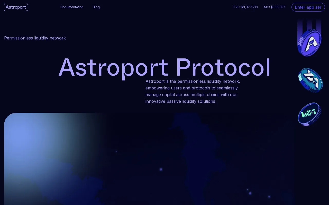 Astroport homepage screenshot