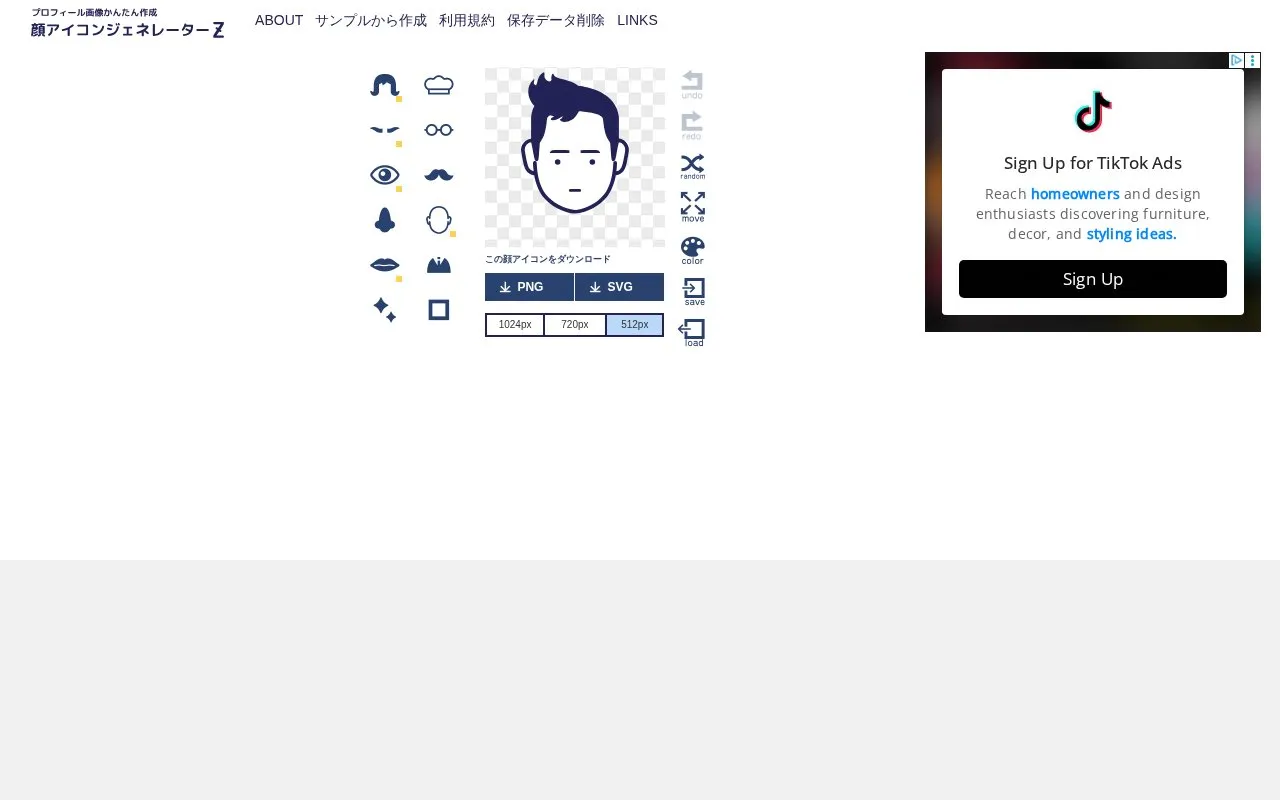 Icon Z homepage screenshot
