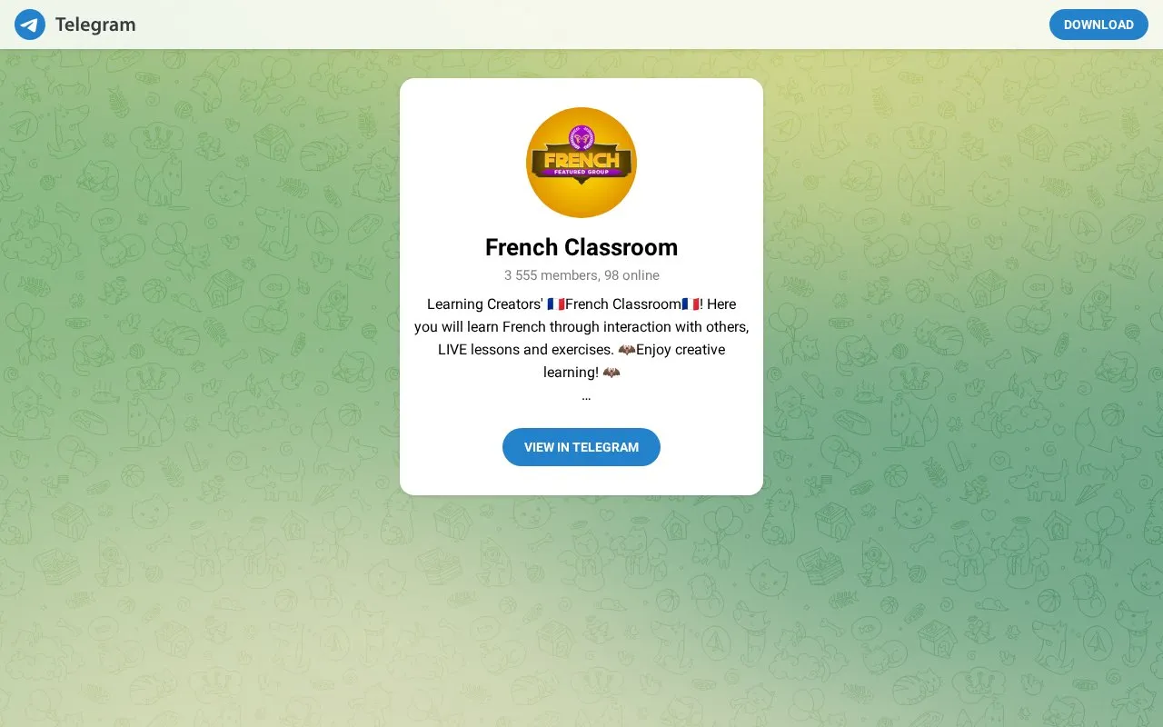LCSpeakFrench homepage screenshot