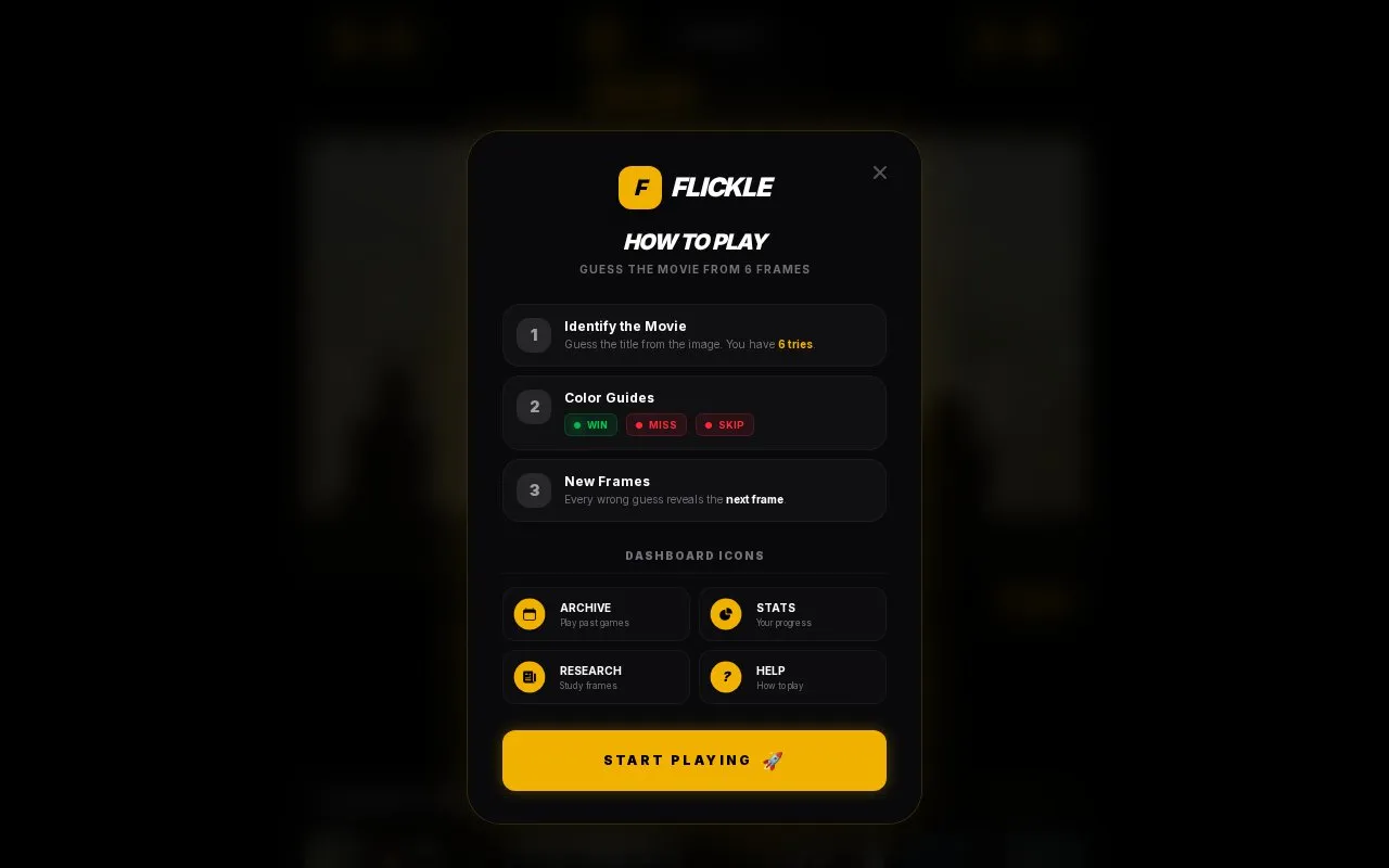 Flickle homepage screenshot