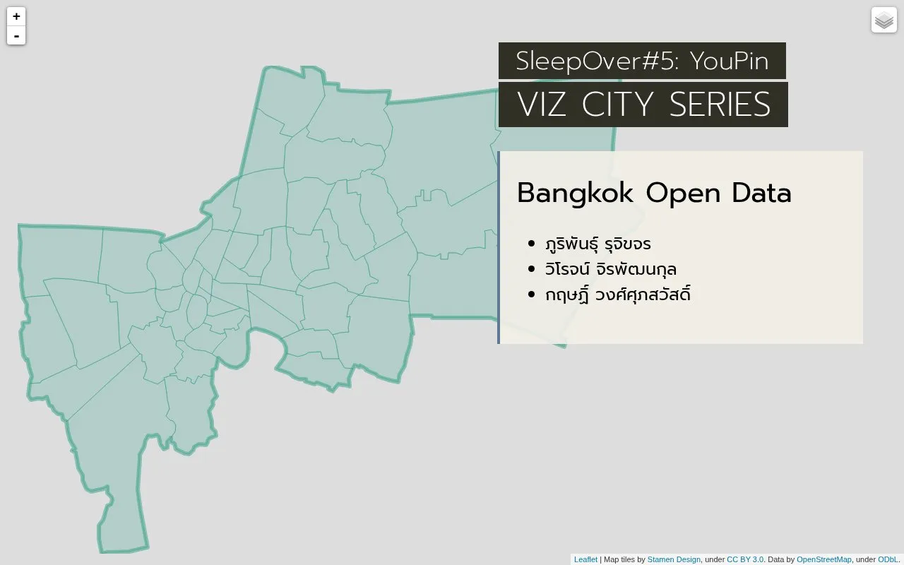 Bangkok open data homepage screenshot