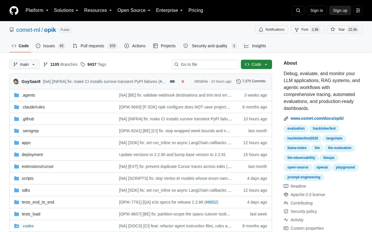 CometLLM homepage screenshot