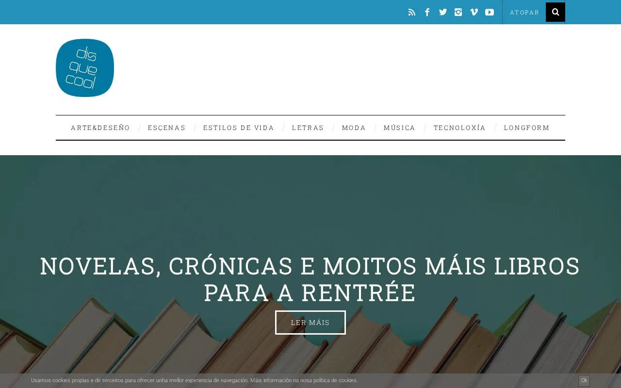Disque Cool homepage screenshot