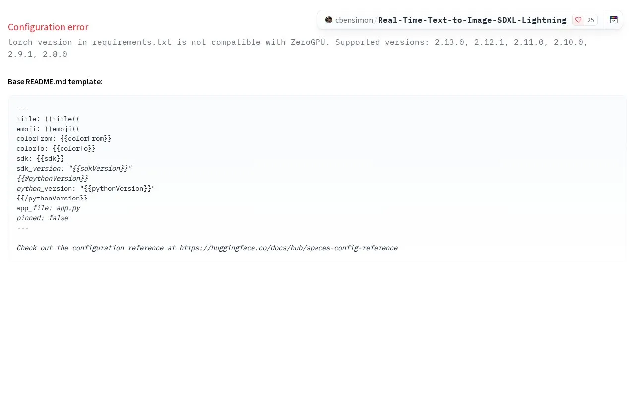 Real-Time Text-to-Image SDXL Lightning homepage screenshot