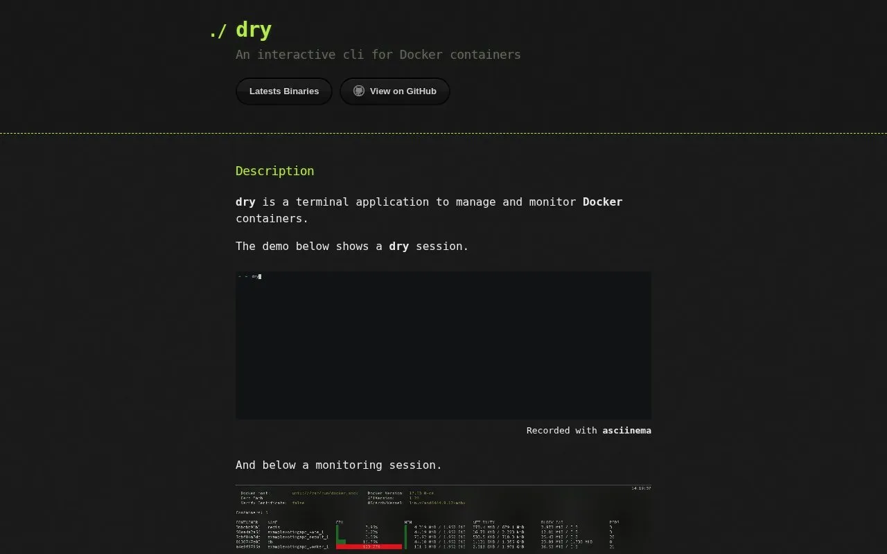 moncho homepage screenshot