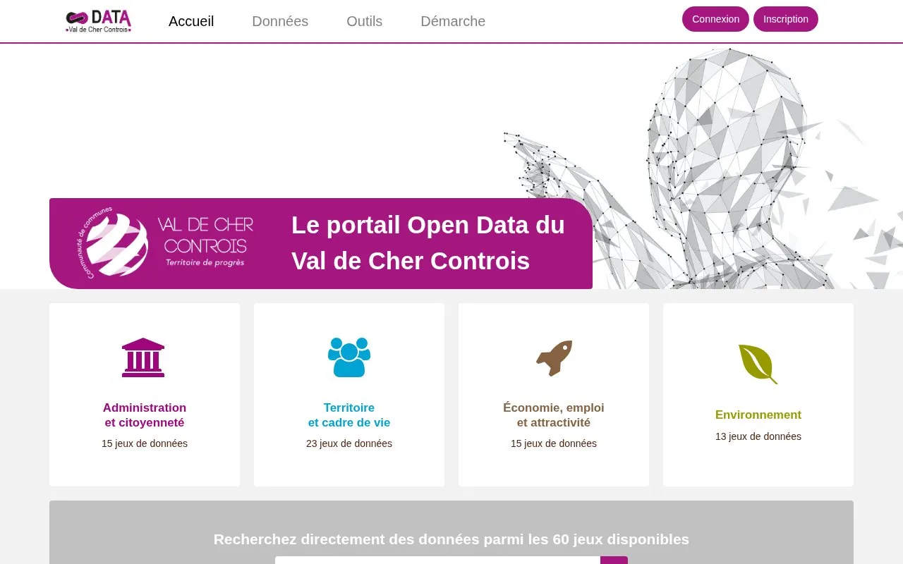 data.val2c.fr homepage screenshot