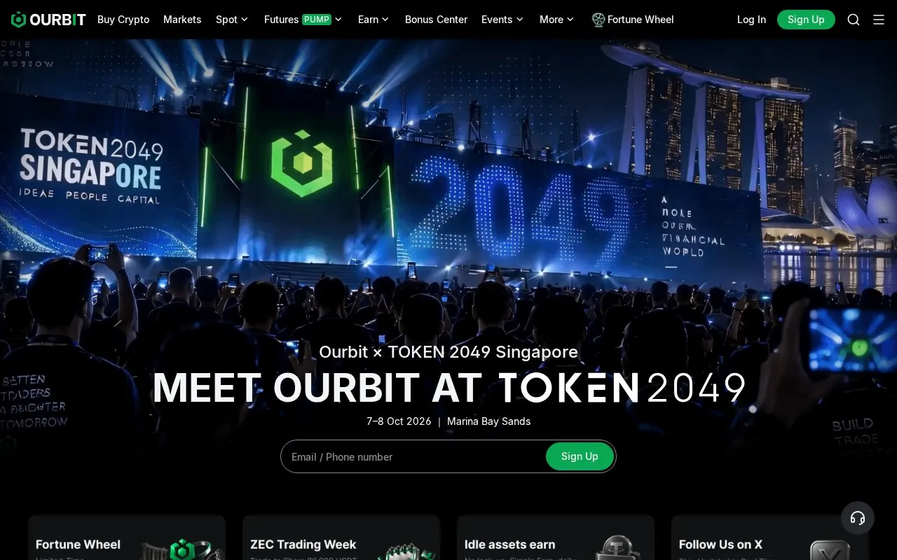 Ourbit homepage screenshot