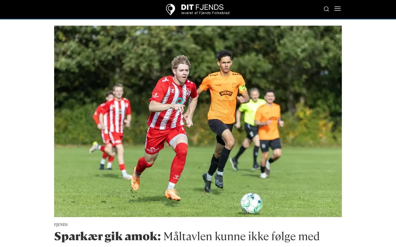 Fjends Folkeblad homepage screenshot