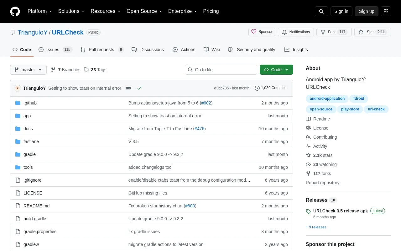 URLCheck homepage screenshot