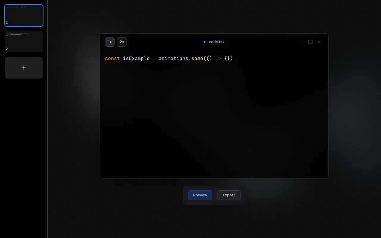 AnimateCode homepage screenshot