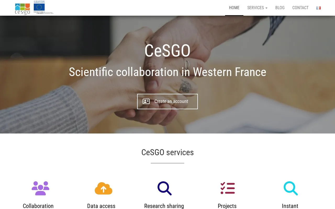 CeSGO homepage screenshot