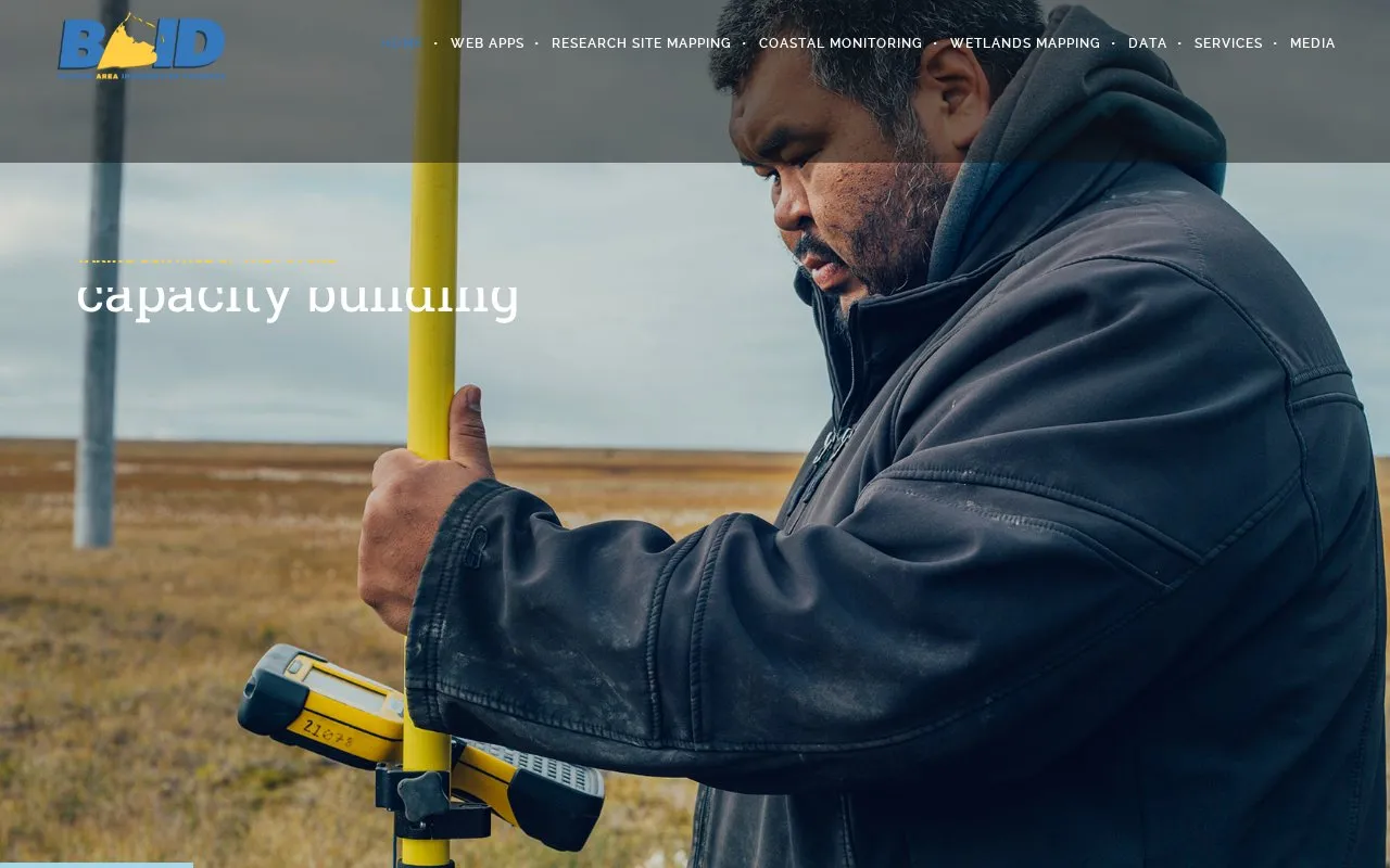 Barrow Area Information Database homepage screenshot