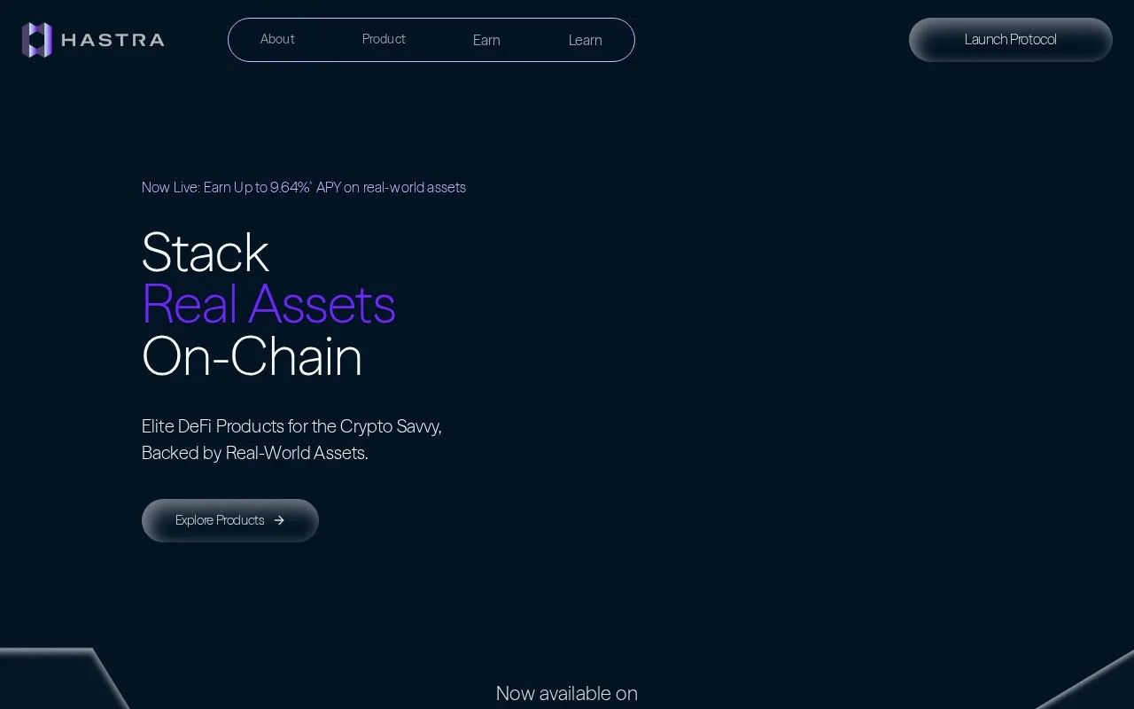 Hastra homepage screenshot