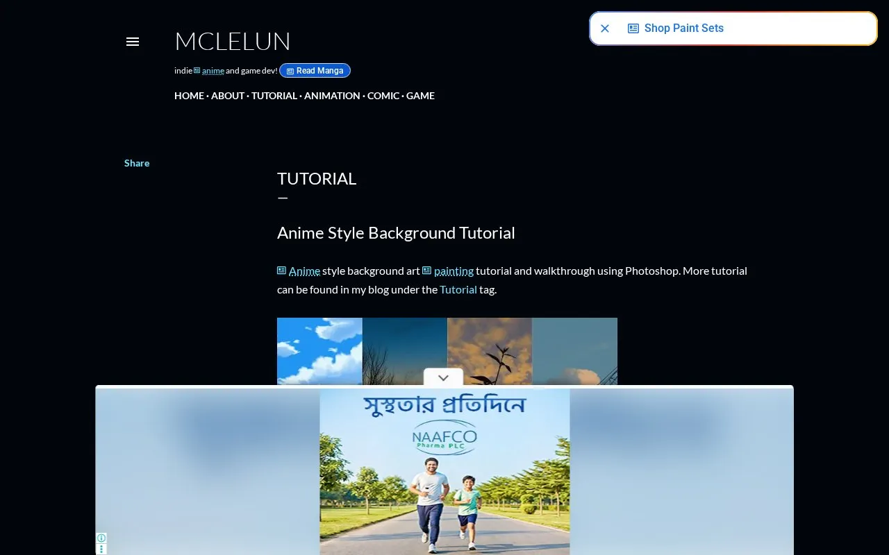 McLelun homepage screenshot