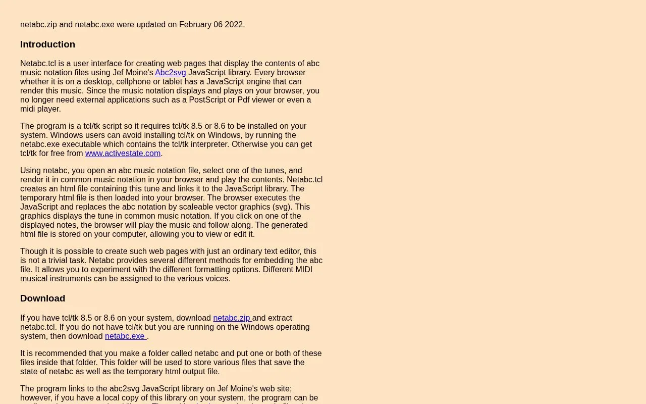 Webpages homepage screenshot