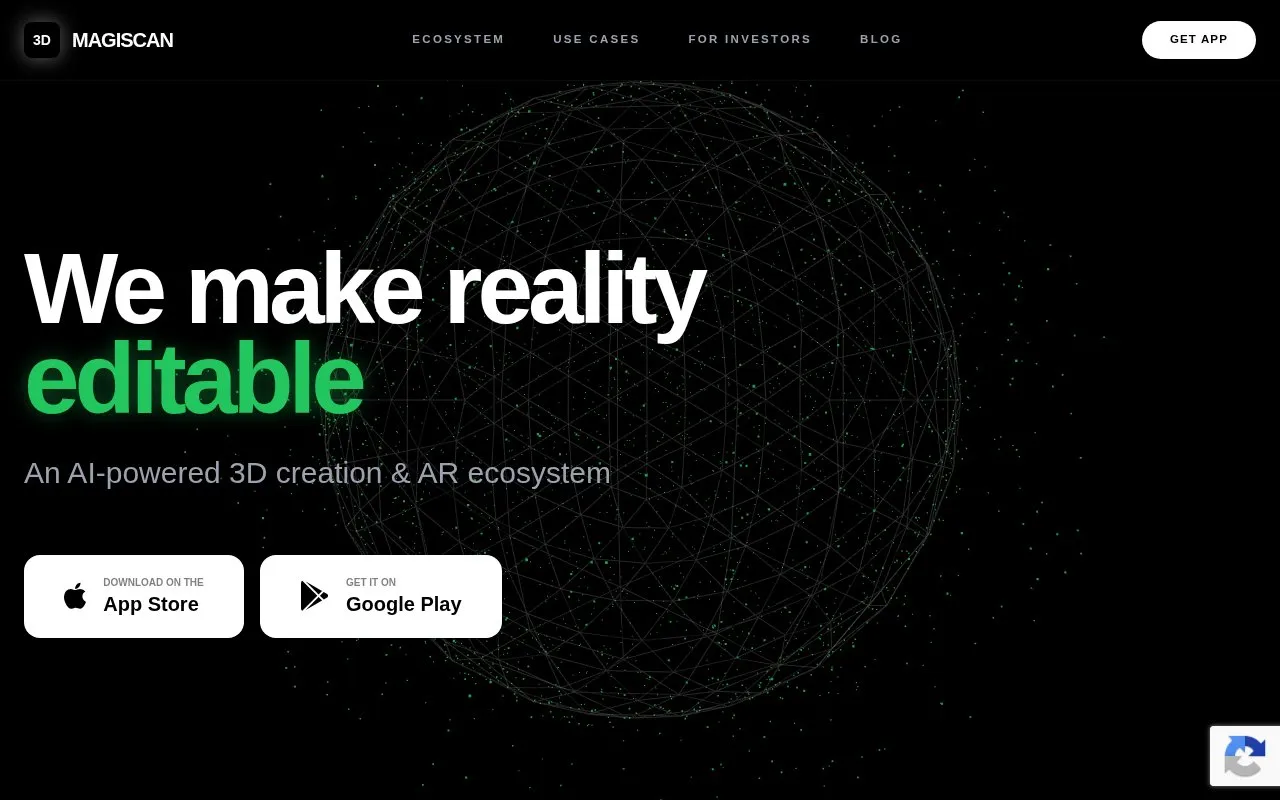 MagiScan homepage screenshot
