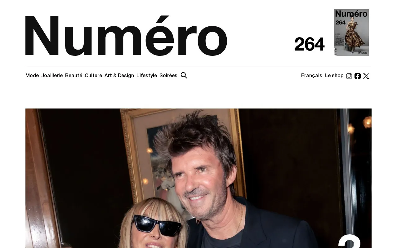 Numéro homepage screenshot
