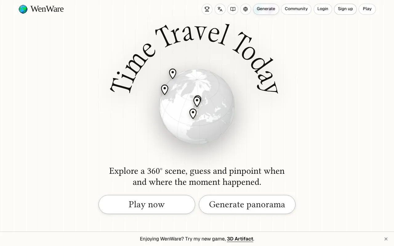 WenWare homepage screenshot