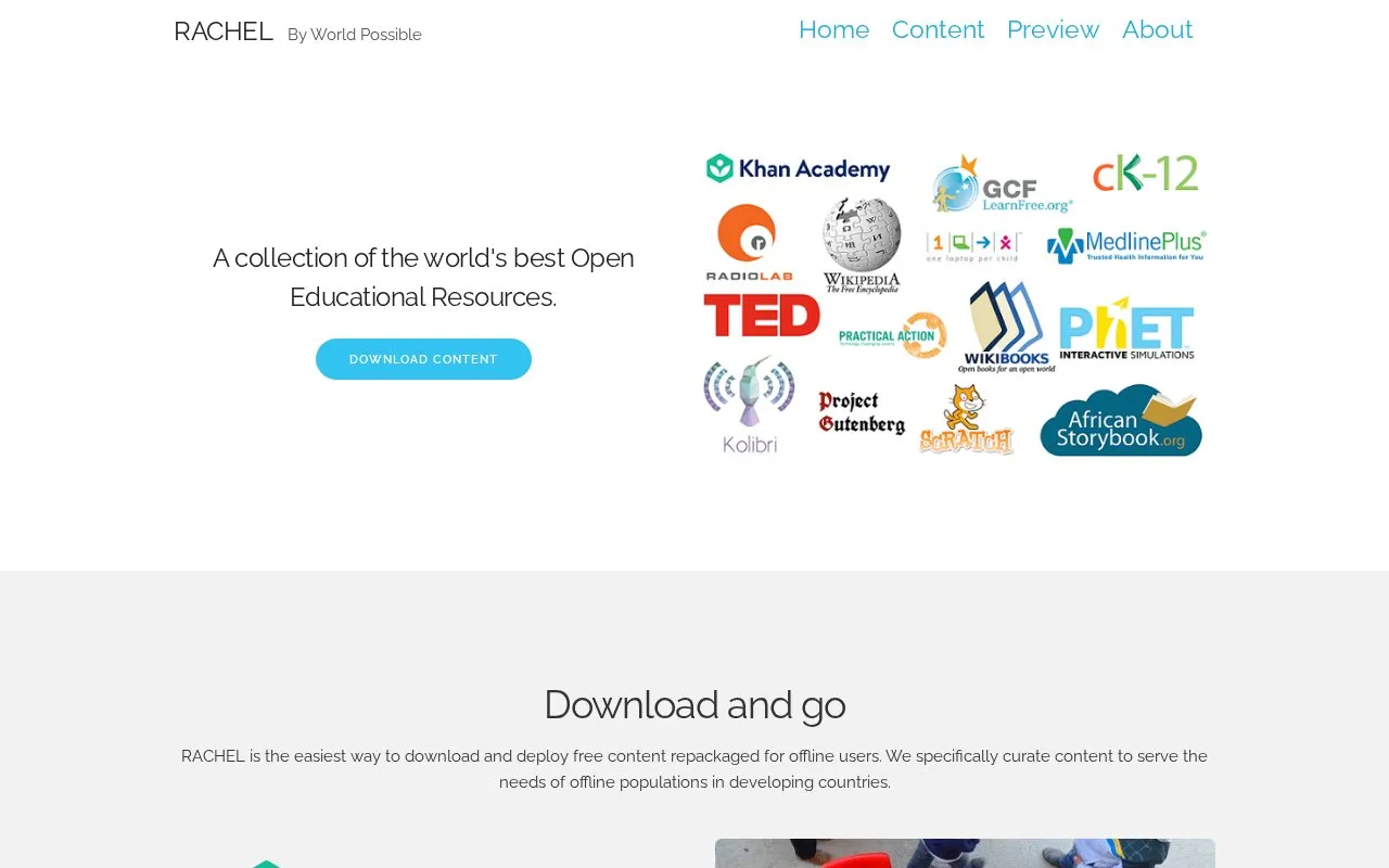 World Possible homepage screenshot