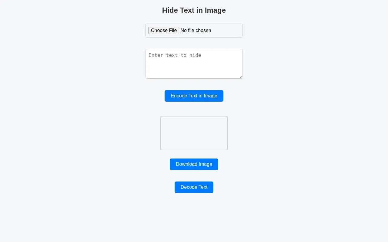 hide-text homepage screenshot