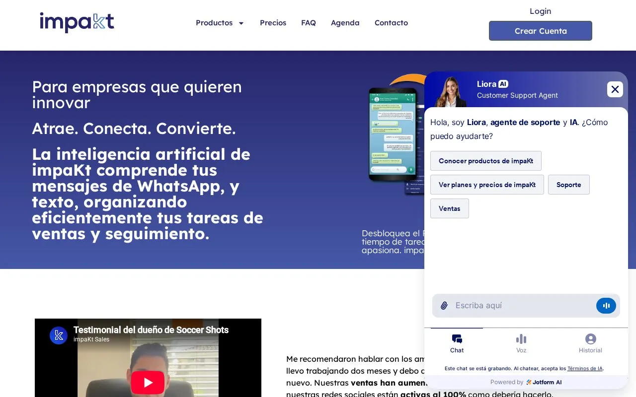 impaKt homepage screenshot