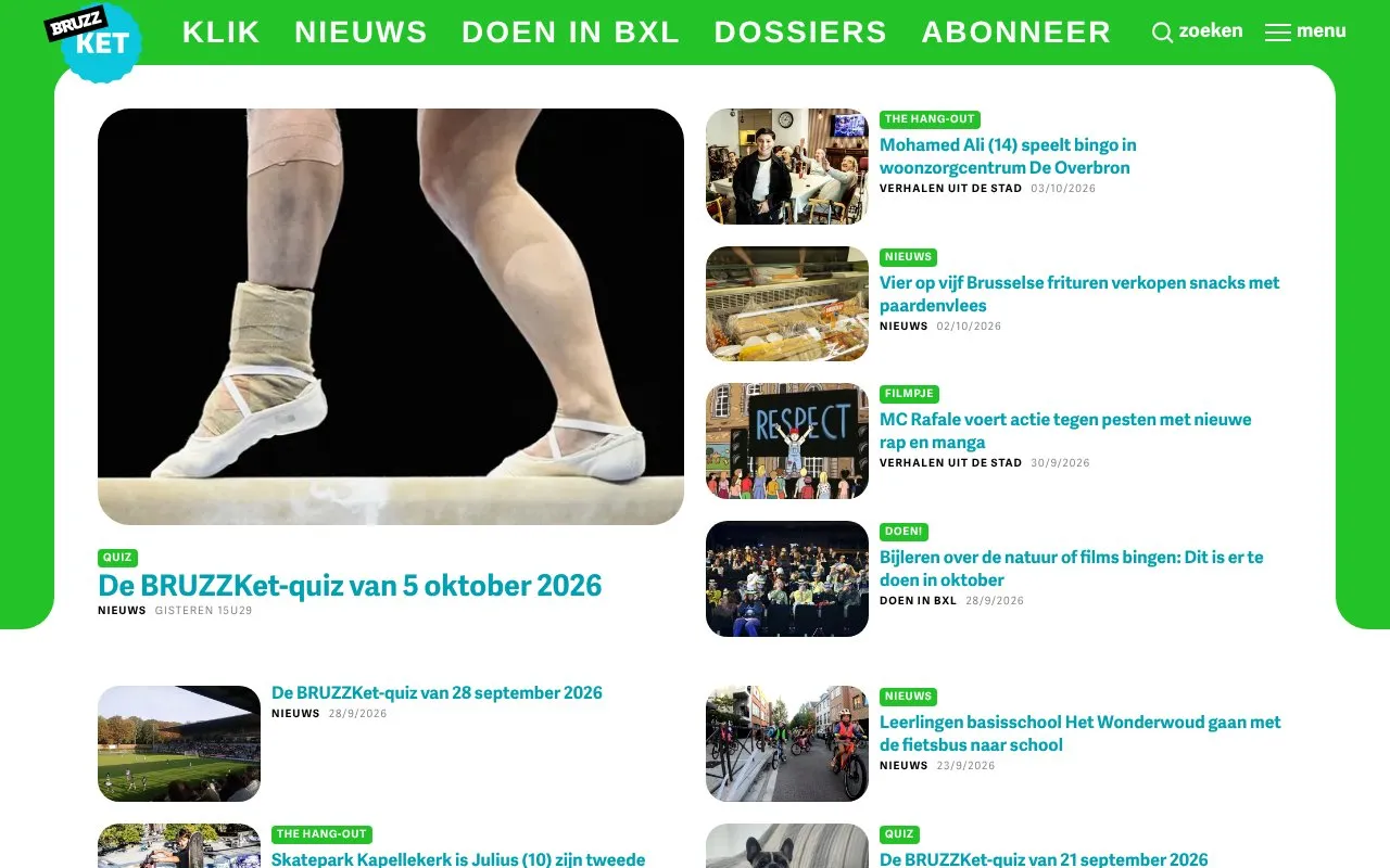 BRUZZ Ket homepage screenshot