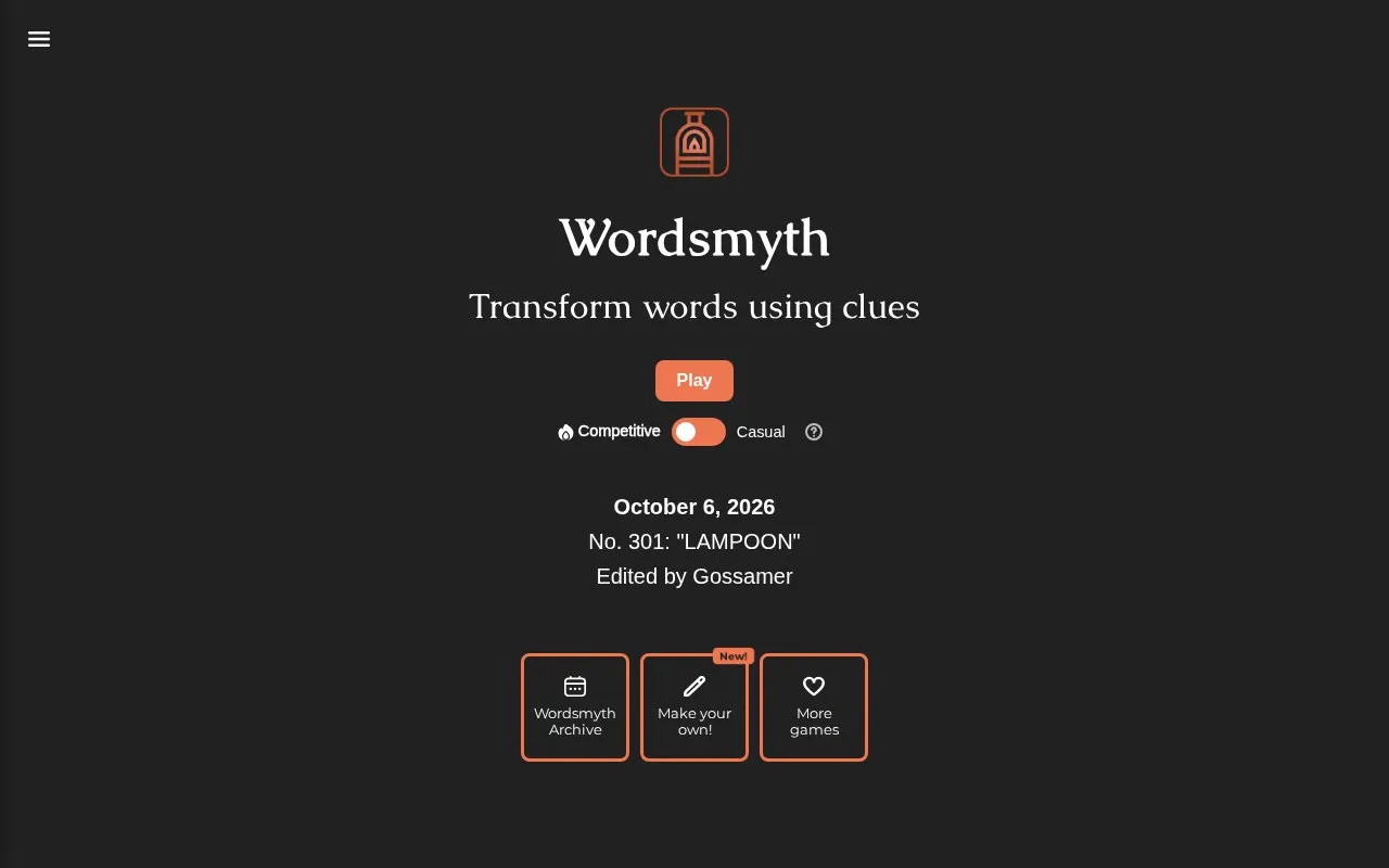 Wordsmyth homepage screenshot