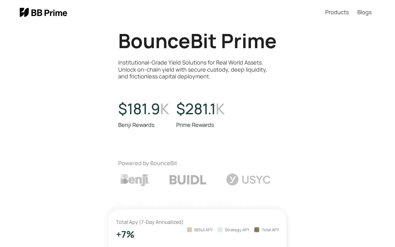 BounceBit Prime homepage screenshot