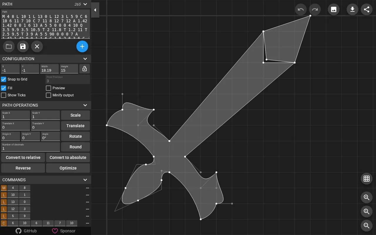 svg-path-editor homepage screenshot