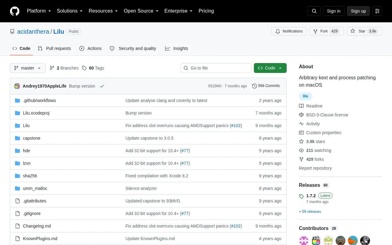 Lilu homepage screenshot