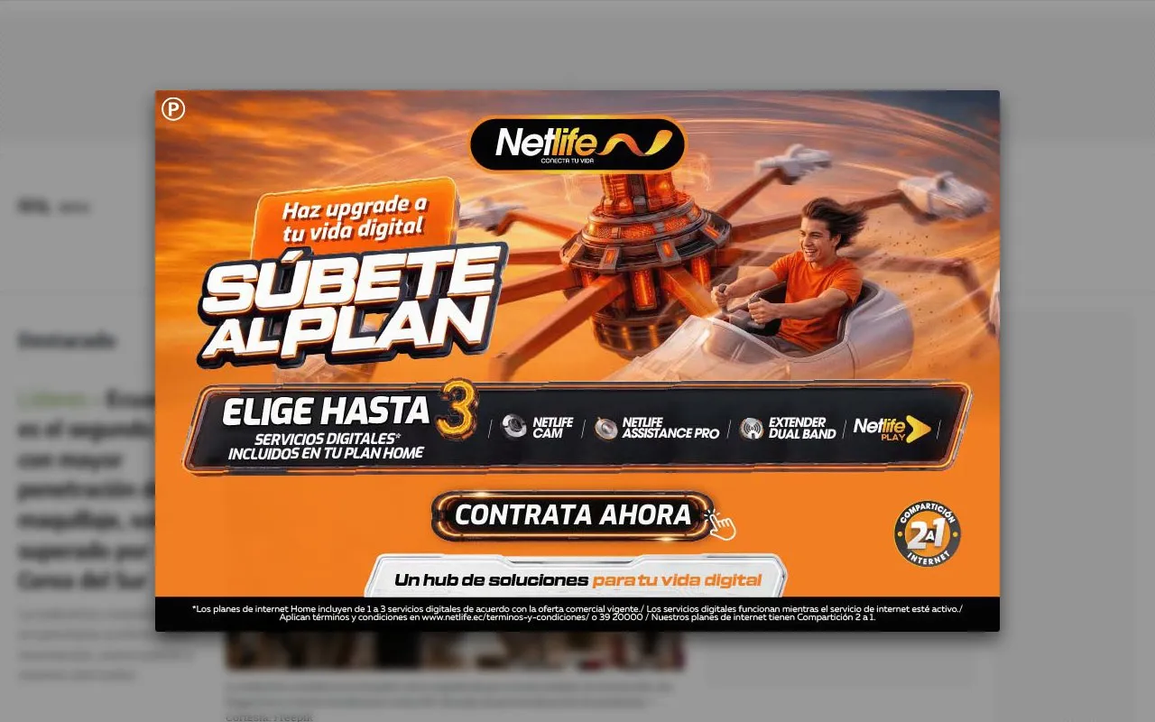 El Comercio homepage screenshot