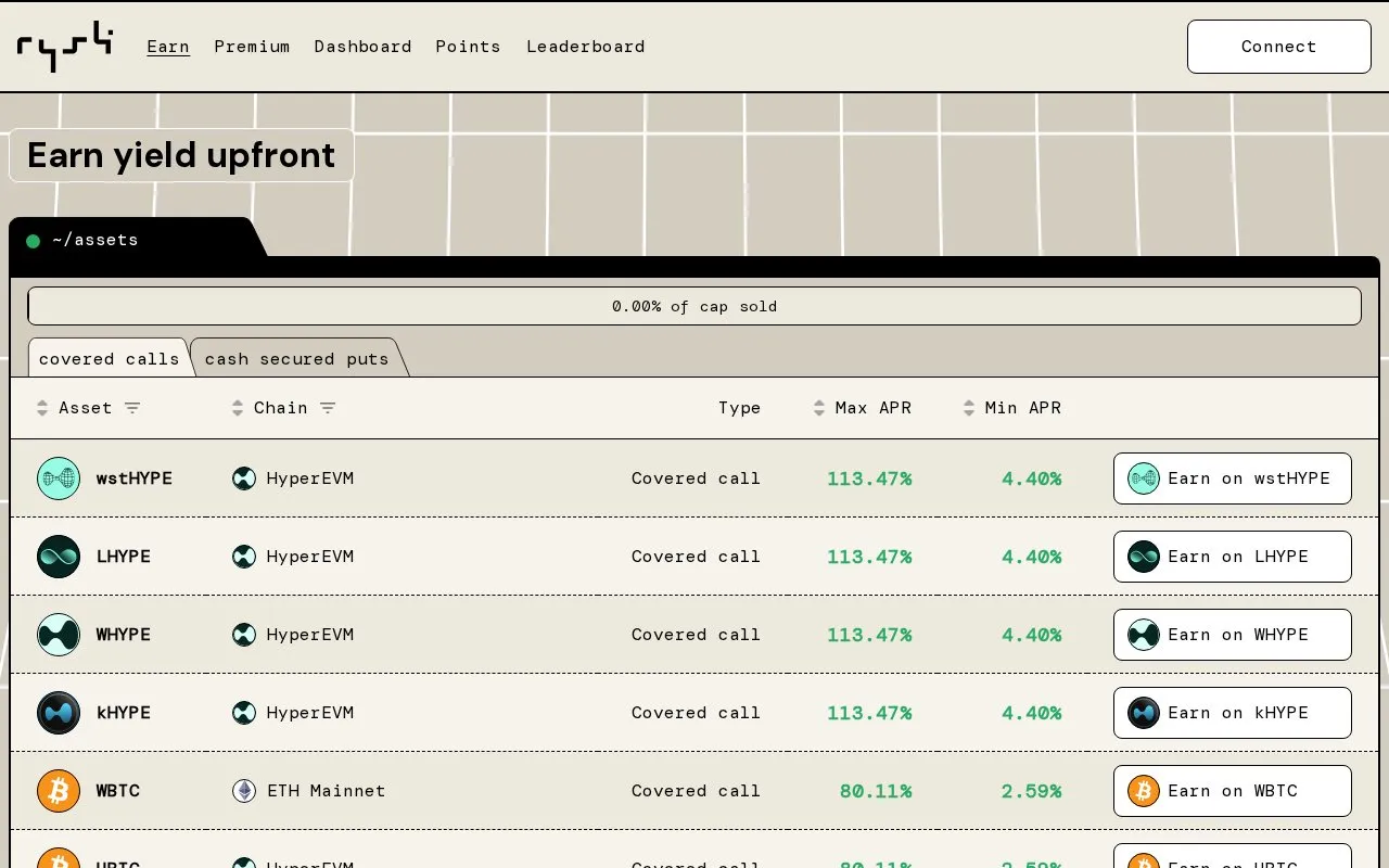 Rysk V12 homepage screenshot