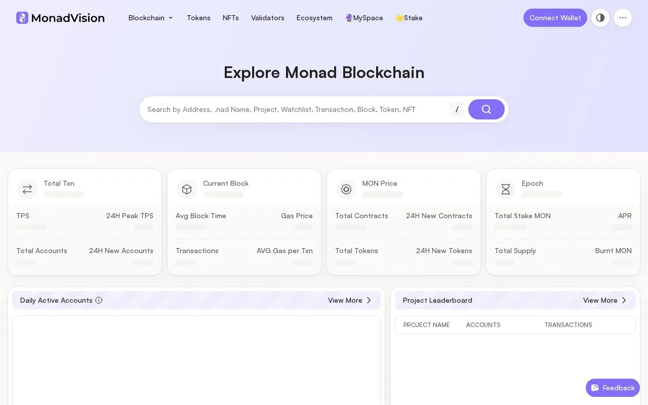 Monad — Monad Vision homepage screenshot