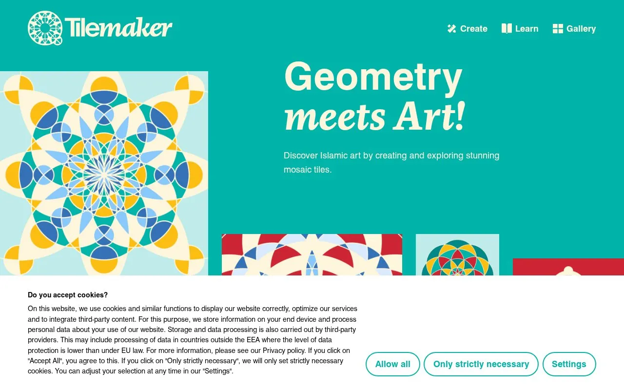 QFI Tilemaker homepage screenshot