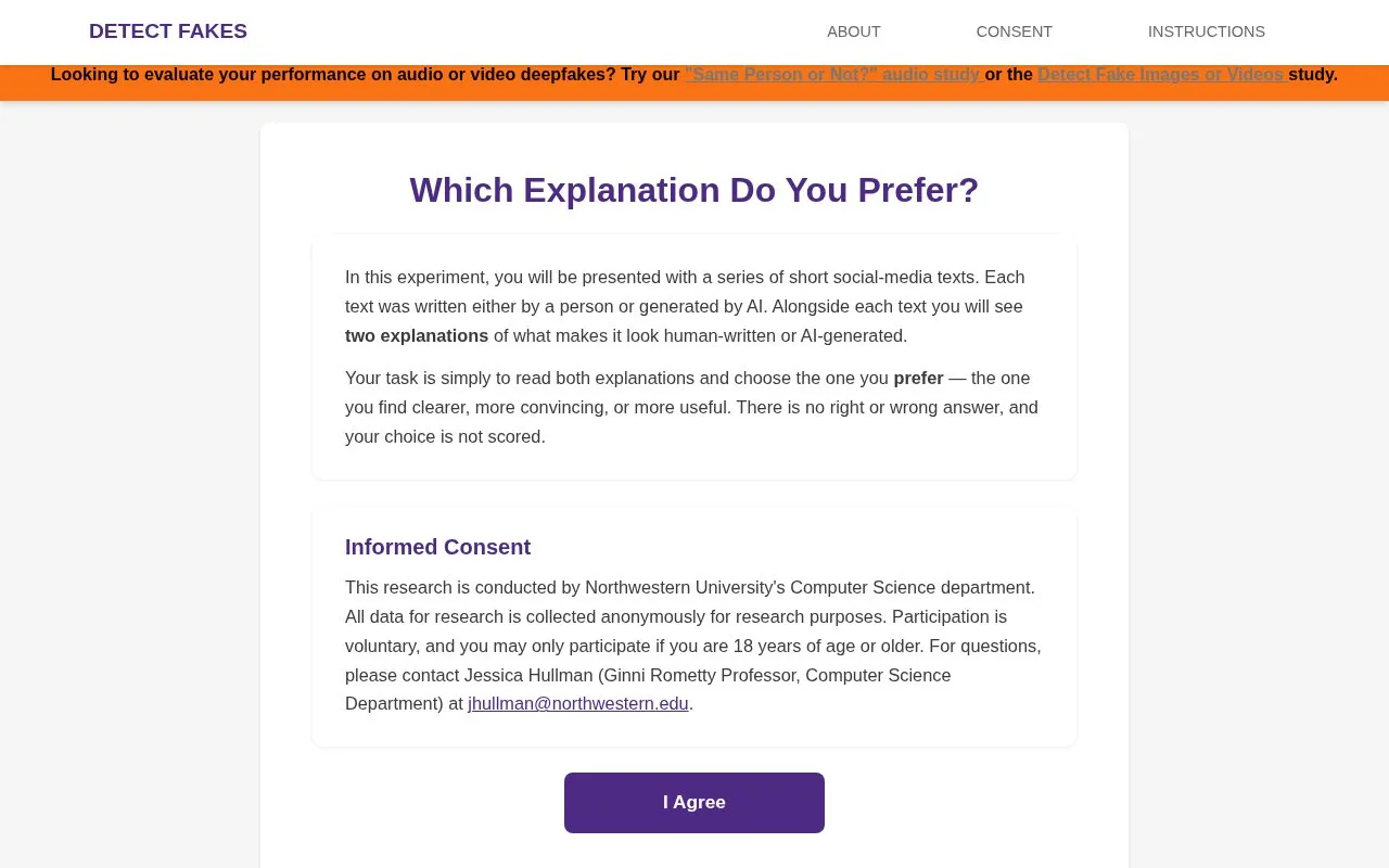Deep Angel homepage screenshot