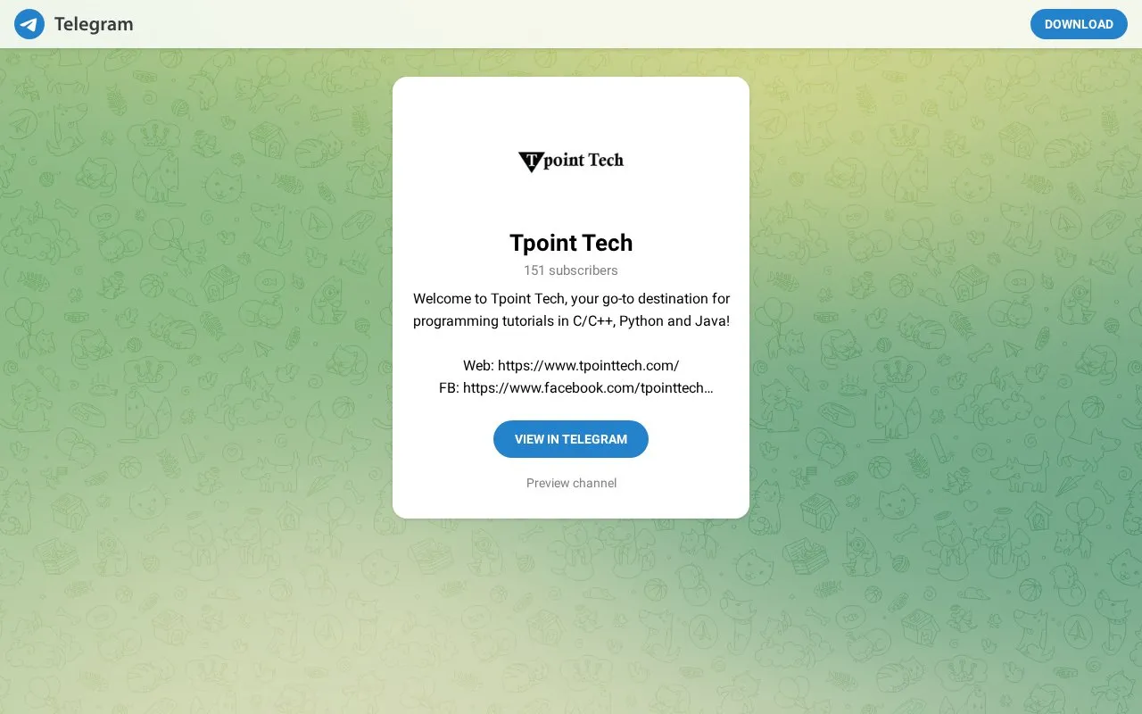 Tpointtech homepage screenshot