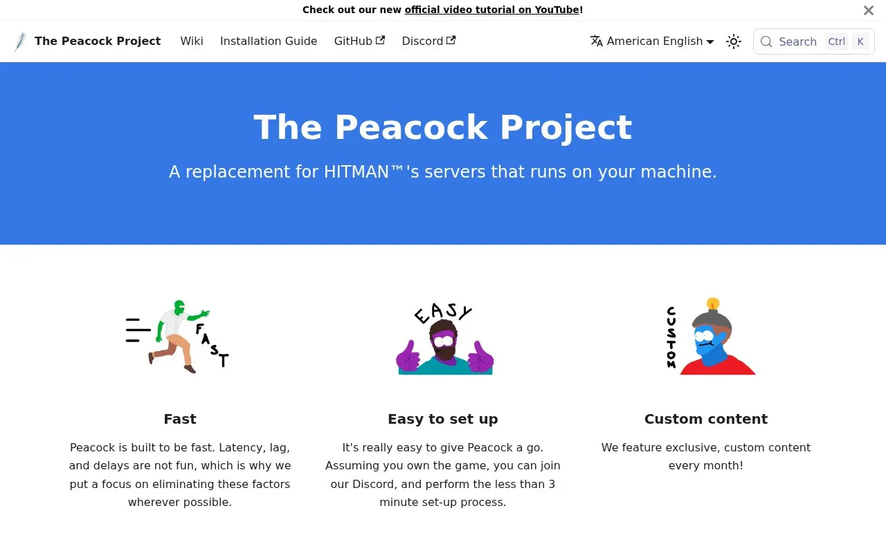 Peacock homepage screenshot