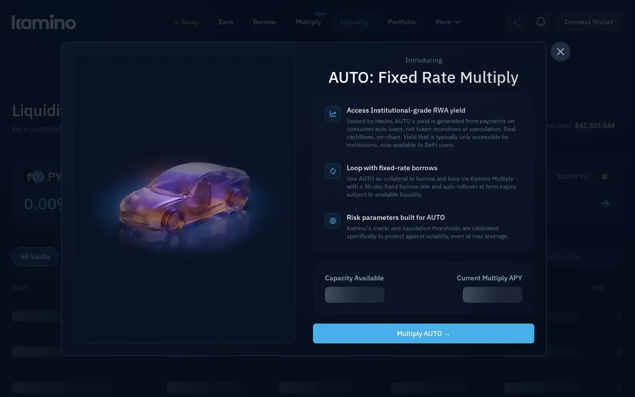 Kamino Liquidity homepage screenshot
