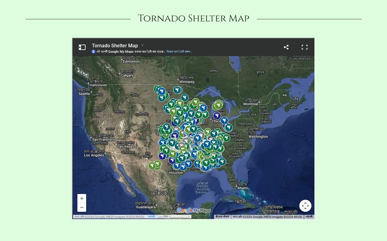 Find Your Tornado Shelter homepage screenshot