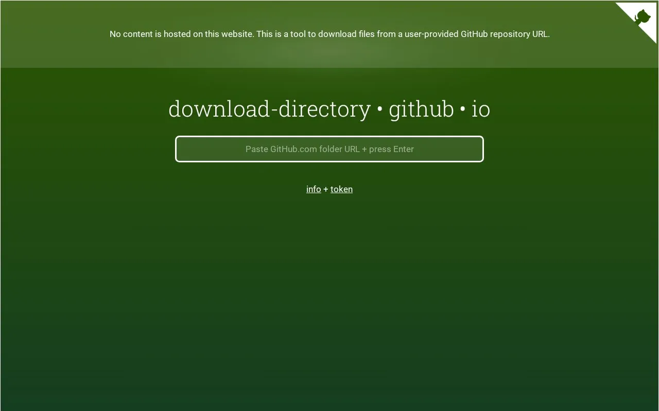 Download Directory homepage screenshot